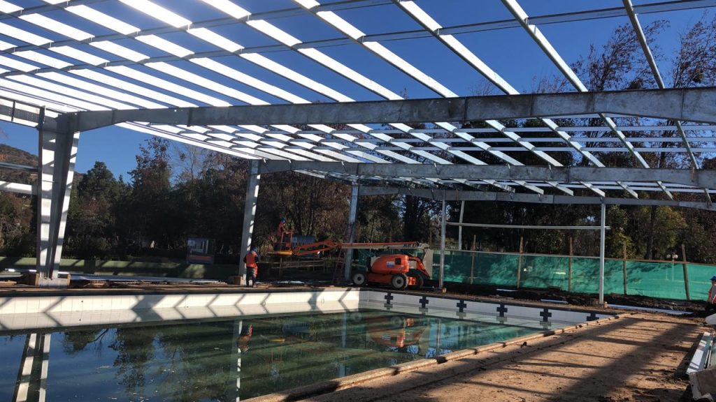 Montaje Piscina Techada Club de Campo